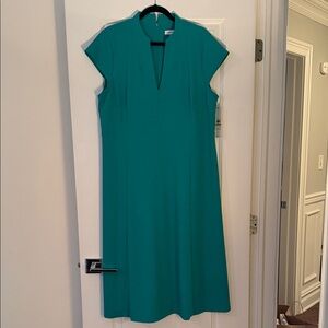 Calvin Klein Teal Midi Dress